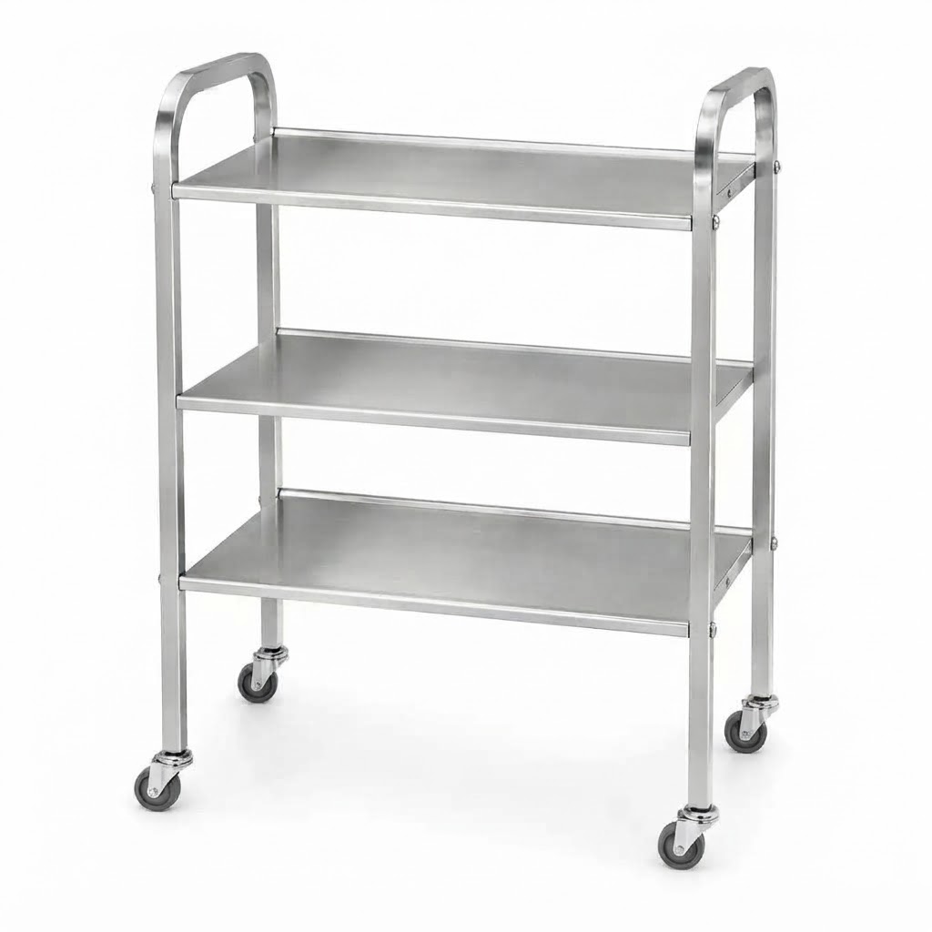 Τραπέζι Inox Με 3 Ράφια 11250