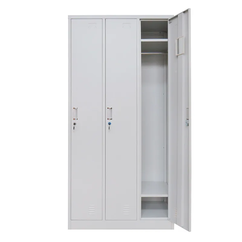 Μεταλλική Ντουλάπα - Φοριαμός - Ιματιοθήκη (Locker) 90x45x185cm 3φυλλη - Image 2